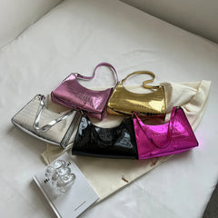 Retro Casual Women Shoulder Bags Female Leather Chain Handbag