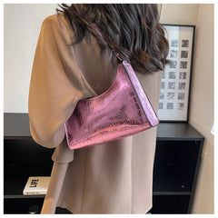Retro Casual Women Shoulder Bags Female Leather Chain Handbag