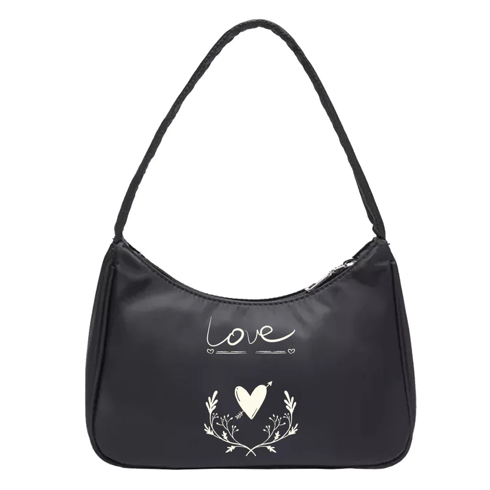 Retro Casual Women Totes Mini Shoulder Bag Anime Print Small Pouch