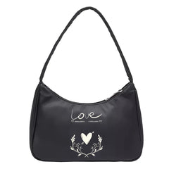 Retro Casual Women Totes Mini Shoulder Bag Anime Print Small Pouch