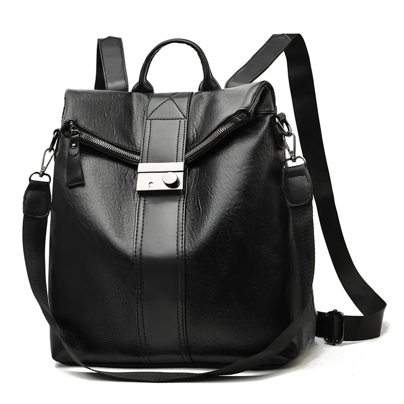 Female Backpack Casual Women Pu Leather Backp Pack Shoulder Bags