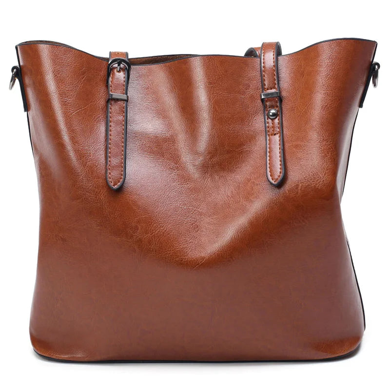 Women Crossbody Bag Leather Handbags Casual Tote Big Shoulder Bags