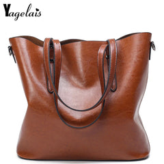 Women Crossbody Bag Leather Handbags Casual Tote Big Shoulder Bags