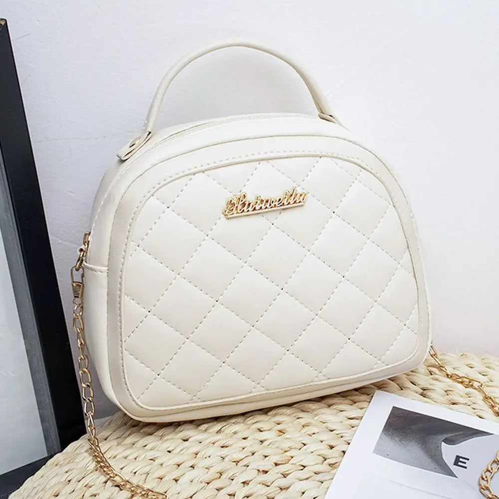 PU Leather Handbags Wild Rhombus Women's Shoulder Bag