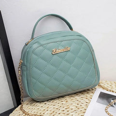 PU Leather Handbags Wild Rhombus Women's Shoulder Bag