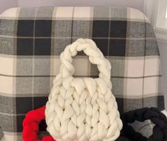Manual Woven Bag Knitted Bucket Tote Women Clutches