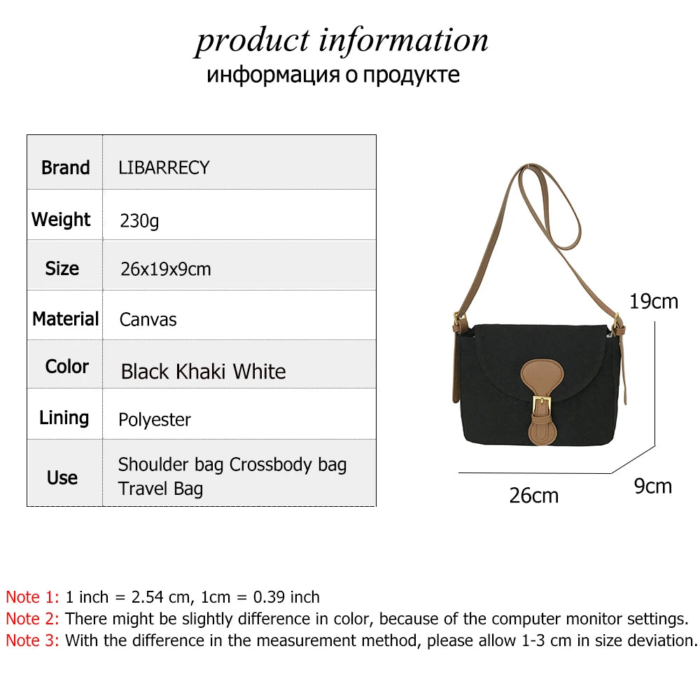 Panelled High Canvas Women Messenger Shoulder Bag