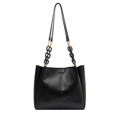Women Shoulder Bags Tote Chain Strap Big Pockets PU Leather