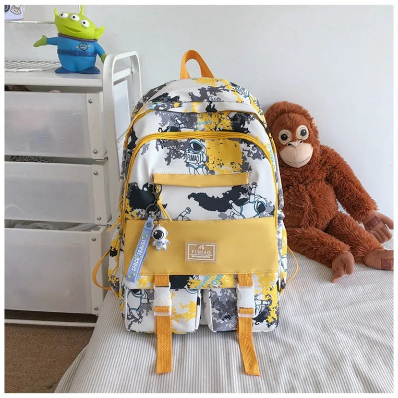 Waterproof Nylon Girls Bagpack for Laptop
