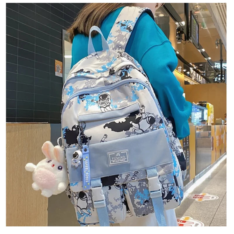 Waterproof Nylon Girls Bagpack for Laptop