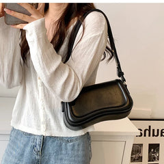 PU Leather Shoulder Crossbody Bag For Women Female Underarm Purse Handbag