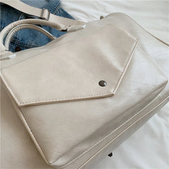 PU Women's Leather Large Duffle Travel Bag Organizer Sports Gym Bags