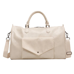 PU Women's Leather Large Duffle Travel Bag Organizer Sports Gym Bags