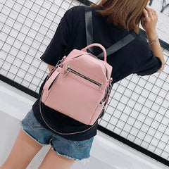 Retro Women Backpack Anti-theft Shoulder Bag Schoolbag