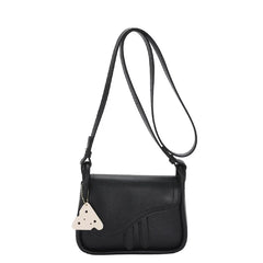 Small Crossbody Shoulder Bag for Women Solid PU Leather