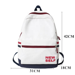 Canvas Schoolbag Women Mochila Teens Girl Bookbag High School Boy Student Rucksa