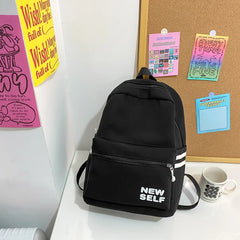 Canvas Schoolbag Women Mochila Teens Girl Bookbag High School Boy Student Rucksa