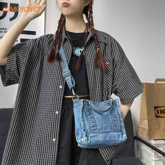 Denim Jeans Bags Girl Totes High Street Hardware Tote Women's Y2K