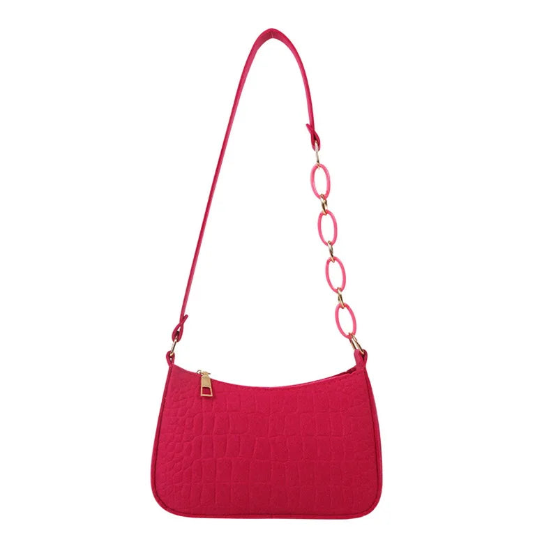 Vintage Women Handbags Underarm Bag Casual Women One Shoulder Bags Female