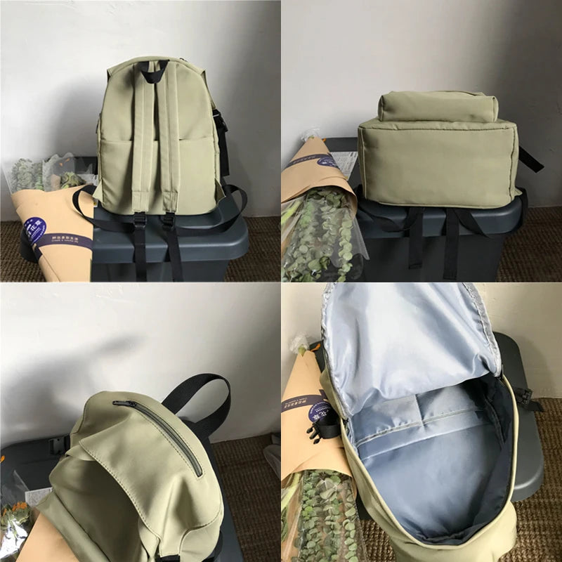 Waterproof Nylon Backpacks Women Shoulder Bag Female Big Small Travel