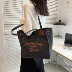 Canvas Shoulder Bags Big Totes Casual Ladies Large Capacity Handbags