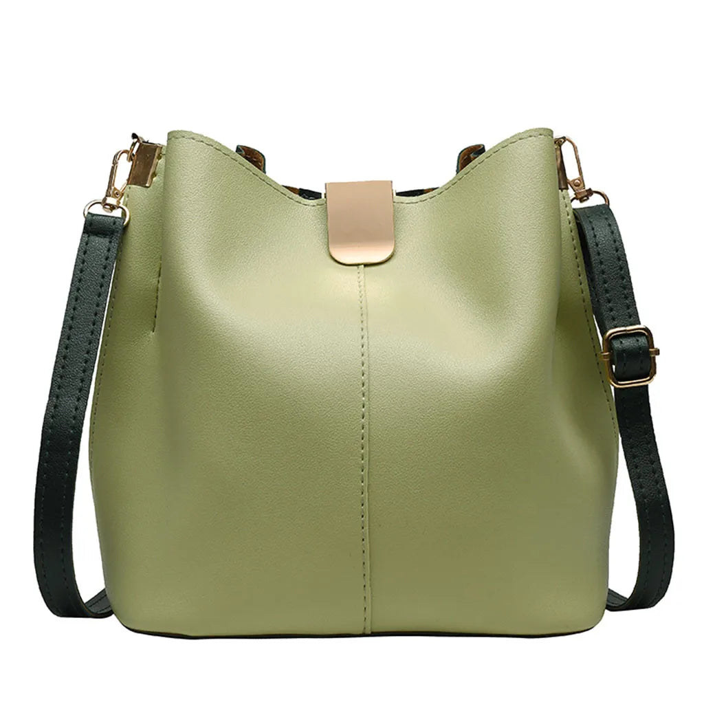 Vintage Women Bucket Bag Retro Shoulder Crossbody Tote Female