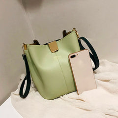 Vintage Women Bucket Bag Retro Shoulder Crossbody Tote Female