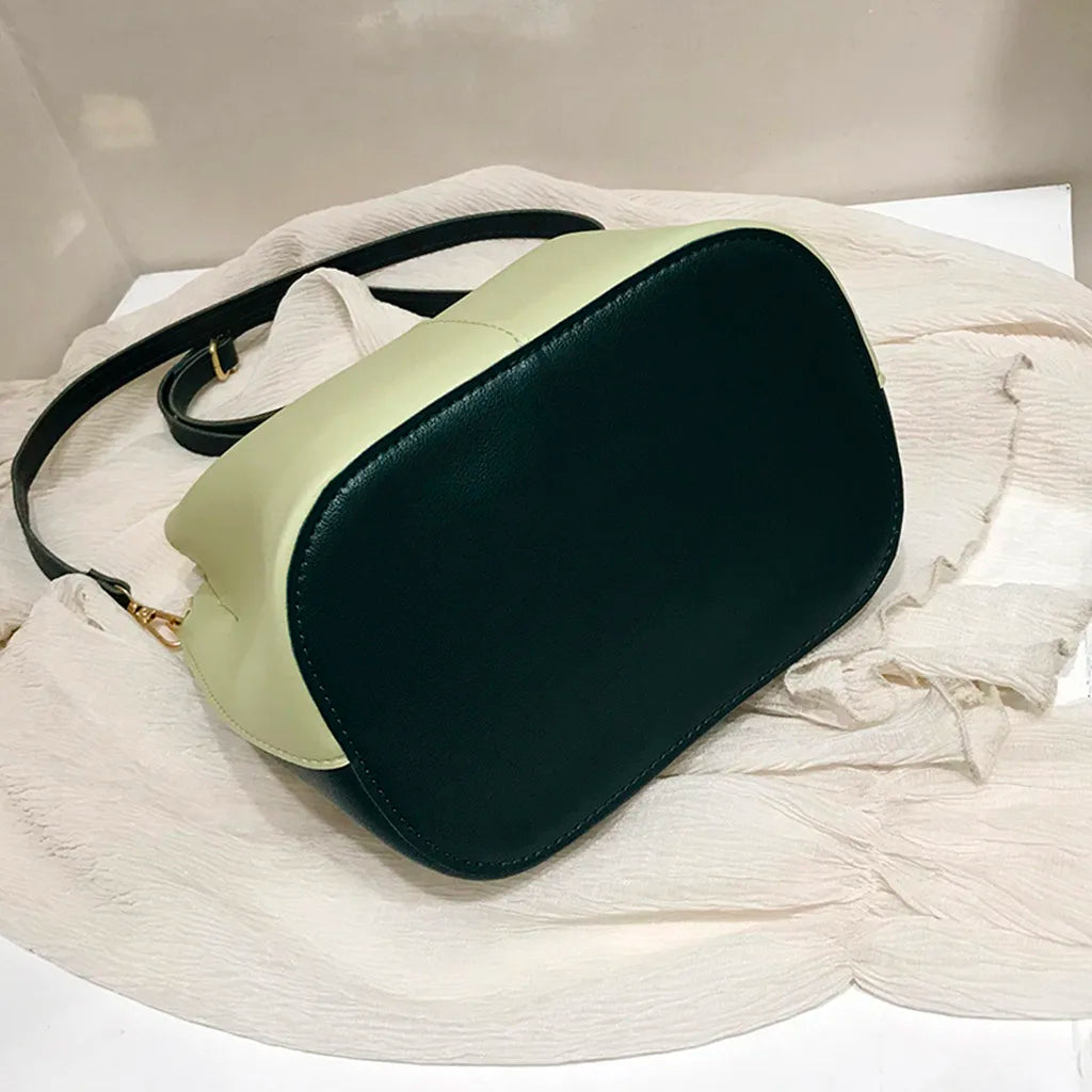 Vintage Women Bucket Bag Retro Shoulder Crossbody Tote Female