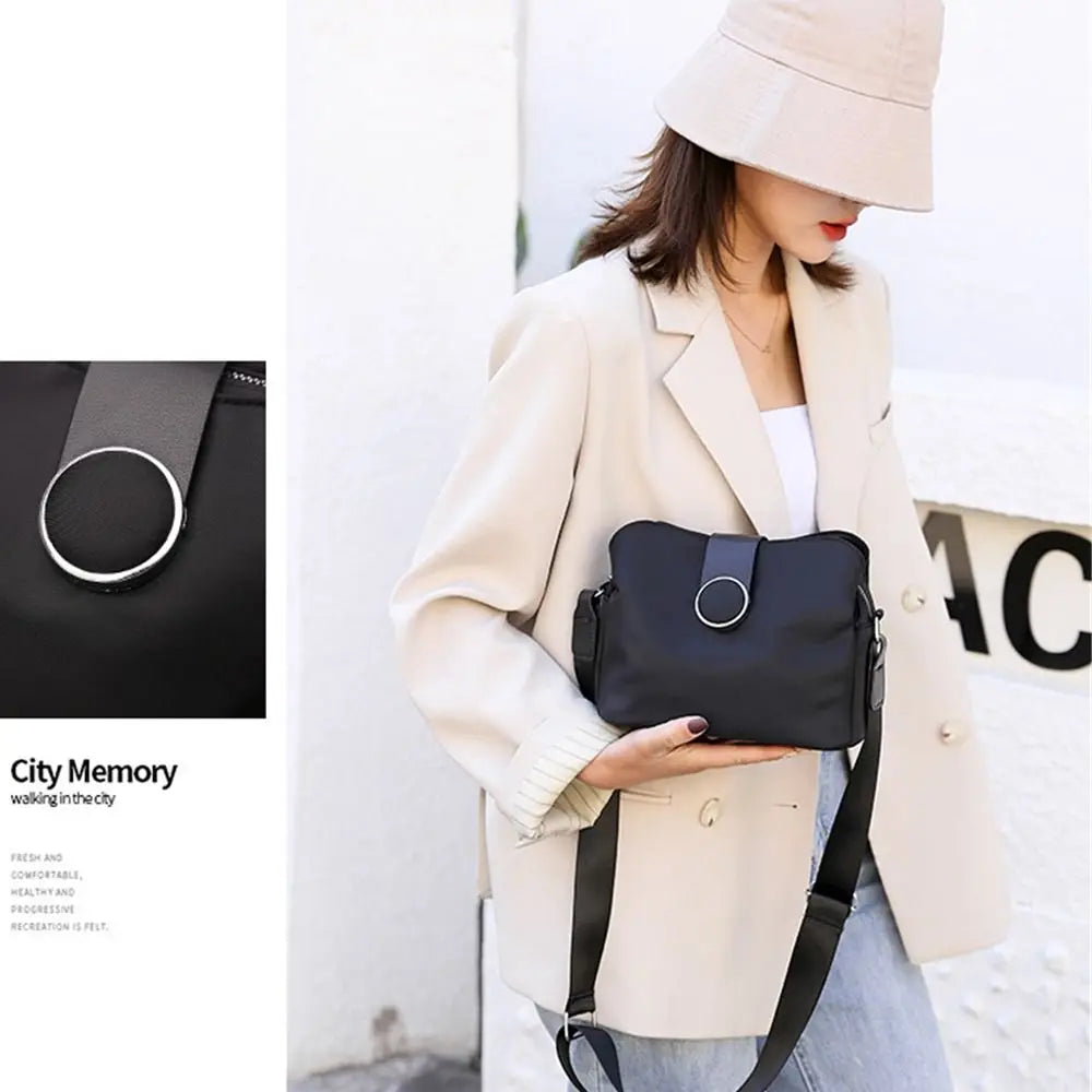 Women Crossbody Bag Nylon Waterproof Shoulder Bag Messenger Bag