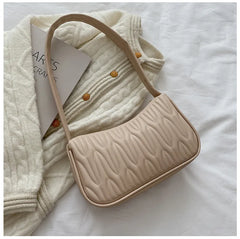 Women PU Leather Handbag Shoulder Bag Casual Messenger Underarm Bag