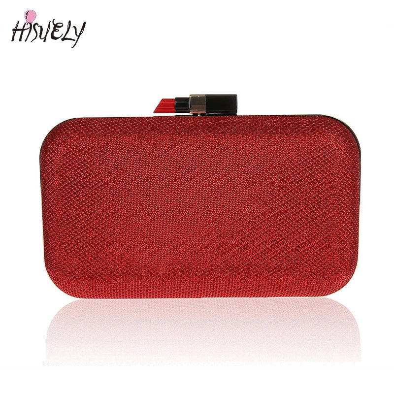Metal bling Shoulder Bags Women Print Clutch Party Evening Bags