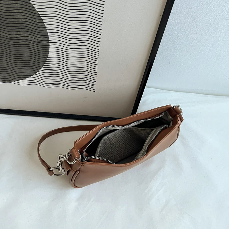 Women Shoulder Bags PU Leather Large Capacity Shopping Party Cellphone