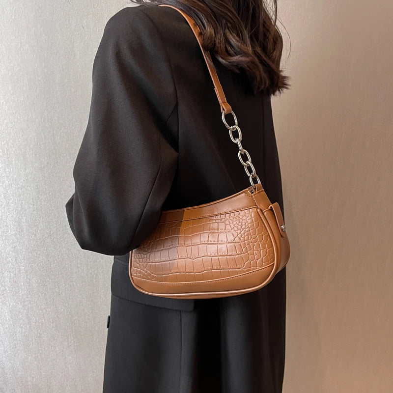 Women Shoulder Bags PU Leather Large Capacity Shopping Party Cellphone