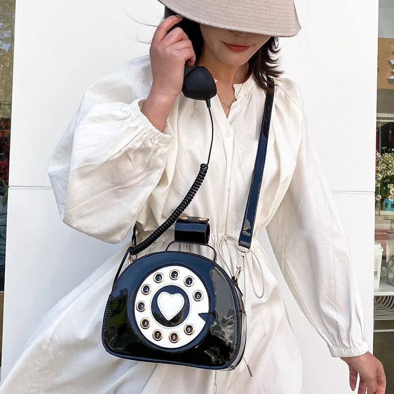Women's PU Leather Crossbody Bag Casual Tote Messenger Bag