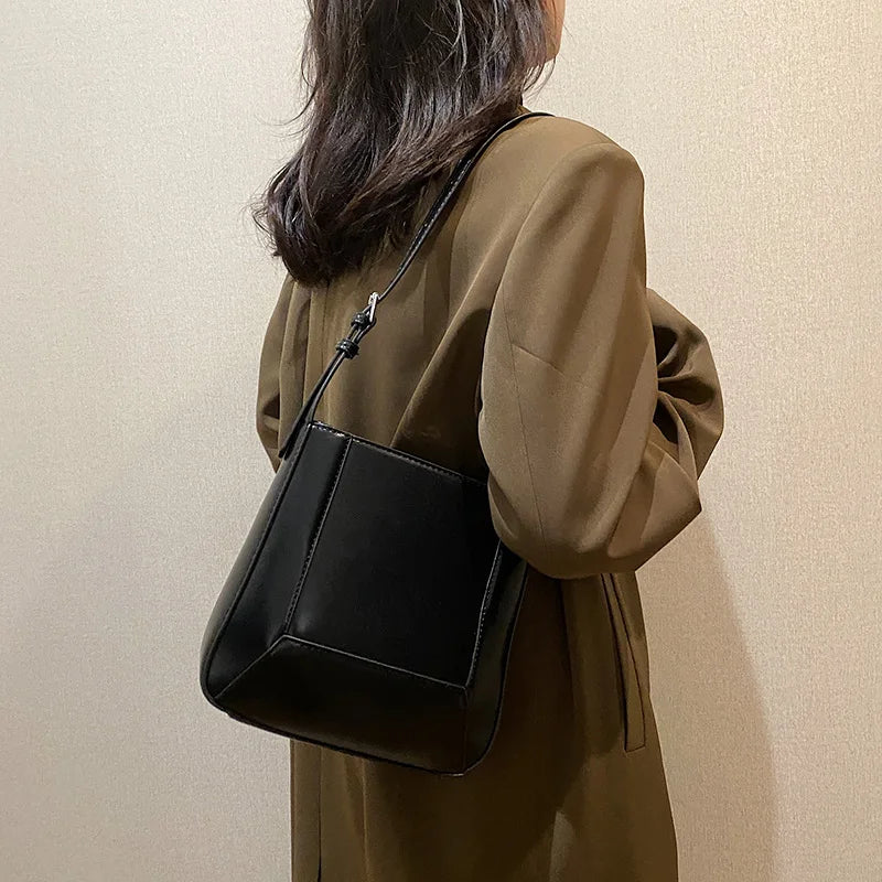 Fashionable Shoulder Bags Daily Tote Casual Multi-function PU Leather Shopping