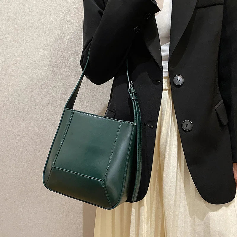 Fashionable Shoulder Bags Daily Tote Casual Multi-function PU Leather Shopping