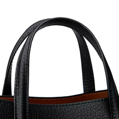 Fashionable Girls Handbags Bucket Shoulder Bags Multi-Zipper PU Leather