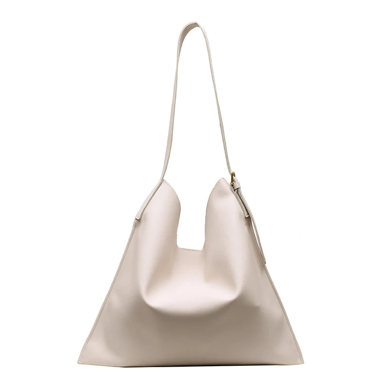 Fashionable PU Leather Women Bags High Capacity Tote Handbags