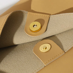 Fashionable PU Leather Women Bags High Capacity Tote Handbags