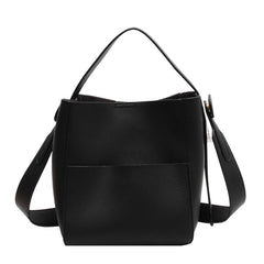 Women Shoulder Bags PU Leather Casual Bucket High Capacity Multi-function