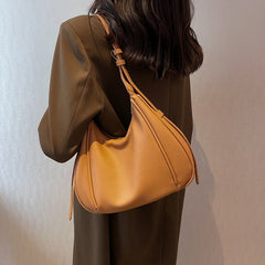 Fashionable Women Bags Soft Surface Big Pockets Casual PU Leather