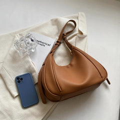 Fashionable Women Bags Soft Surface Big Pockets Casual PU Leather