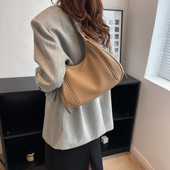 Fashionable Women Bags Soft Surface Big Pockets Casual PU Leather