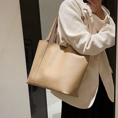 Fashionable Winter Shoulder Bags High Capacity For Work Big Pockets Daily Casual
