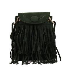 Fashionable Tassels Women Bags PU Leather Handbag Large Capacity Crossbody