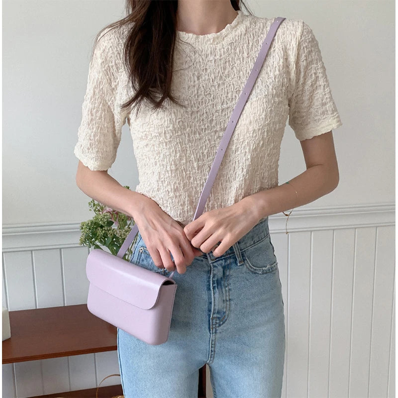 Mini PU Leather Shoulder Purses Crossbody Bag for Girls