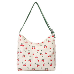 Stylish Canvas Shoulder Bag Large Capacity Shopping Tote for Women