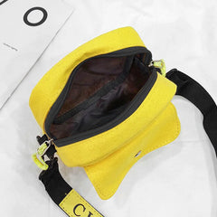 Canvas Shoulder Bag Women Crossbody Purse Organizer Zipper Fanny Pack