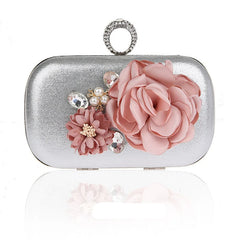 Lady Flowers Dinner Bag Clutch Evening Bridal Wedding Party Bags WY120