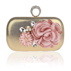 Lady Flowers Dinner Bag Clutch Evening Bridal Wedding Party Bags WY120